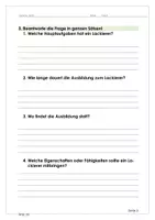 Vorschau - Arbeitsblätter - Leseaufgabe - Berufsorientierung - Lackierer - Seite 3
