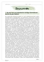Vorschau - Unterrichtsreihen - Leseaufgabe - Berufsorientierung -Zimmerer - Seite 1