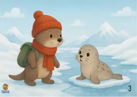 Aperçu - Affichage - Otto voyage au Pôle Nord - Kamishibaï à imprimer en PDF - Page 3