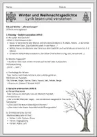Vorschau - Arbeitsblätter - Gedichtsanalyse „Wintermorgen“ Wintergedicht - Seite 2