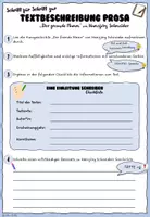 Vorschau - Arbeitsblätter - Textbeschreibung Prosa Schritt für Schritt - Seite 1