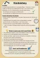 Vorschau - Arbeitsblätter - Escape Room - die Uhr (Klasse 2-3) #schulstartbyextraklasse - Seite 1