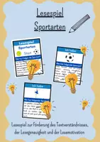 Vorschau - Spiele - Lesespiel "ich habe, wer hat" - Sportarten - Deckblatt