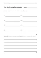 Vorschau - Test - Test Rechtschreibstrategien inlusive Lösungen - Deckblatt