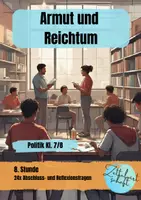 Vorschau - Stundenentwürfe - Abschluss- und Reflexionsfragen zur Unterrichtsreihe Armut und Reichtum - Deckblatt