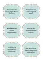 Vorschau - Stundenentwürfe - Abschluss- und Reflexionsfragen zur Unterrichtsreihe Armut und Reichtum - Seite 3