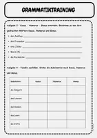 Vorschau - Arbeitsblätter - Fit für die Schulaufgabe: Kasus-Numerus-Genus, Adverbien, Pronomen genau bestimmen Übungsheft Klasse 5 - Seite 3