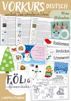Vorschau - Stundenentwürfe - Vorkurs Deutsch - Winter, Weihnachten - Deckblatt