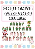 Vista previa - Para docentes: organización, planificación y formación - MERRY CHRISTMAS GARLANDS (2 STYLES) DECORATIONS - Portada