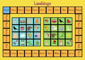 Vorschau - Spiele - 2 Lesebingos für die 1. Klasse | Lernspiel Deutsch - Seite 1