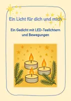 Vorschau - Arbeitsblätter - Ein Licht für dich und mich - Ein Adventsgedicht mit Bewegung - Deckblatt