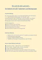 Vorschau - Arbeitsblätter - Ein Licht für dich und mich - Ein Adventsgedicht mit Bewegung - Seite 1