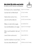 Vorschau - Arbeitsblätter - Ein Licht für dich und mich - Ein Adventsgedicht mit Bewegung - Seite 2