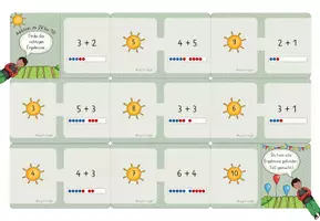 Vorschau - Stationenlernen - 4x Domino: Addition und Subtraktion im ZR bis 10, differenziert - Seite 3