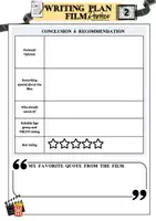 Vorschau - Arbeitsblätter - Writing a Film Review: Checklist + Writing Plan - Seite 2