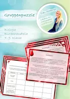 Vorschau - Unterrichtsreihen - Gruppenpuzzle - Bestandteile des Bluts - Deckblatt