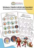 anteprima - Materiale di supporto/inclusione - Stickers / Bollini Motivazionali tema Natale - Pagina di copertina