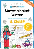Vorschau - Arbeitsblätter - Materialpaket zum Winter: 4. Klasse (25 Arbeitsblätter) - Deckblatt