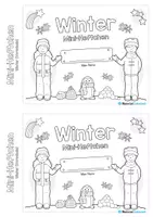 Vorschau - Arbeitsblätter - Mini-Heftchen: Winter - Vorschule (20 Arbeitsblätter) - Seite 1