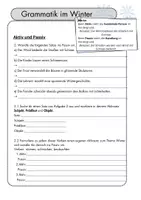 Vorschau - Arbeitsblätter - Grammatik-Wiederholungen – Winterübungen für Deutsch | Klasse 6–8 - Seite 2