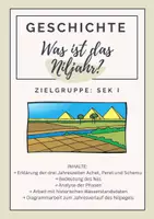 Vorschau - Arbeitsblätter - Was ist das Niljahr? Erklärung der drei Jahreszeiten Achet, Peret und Schemu - Deckblatt