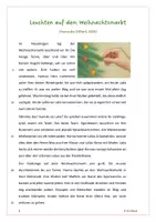 Vorschau - Arbeitsblätter - Weihnachtstext: Leuchten auf dem Weihnachtsmarkt" (Kurzgeschichte über Freundschaft und Mut), Klasse 6 - Seite 1