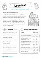 Vorschau - Arbeitsblätter - 10 Lesetexte zum Advent (mit Aufgaben) - Seite 1