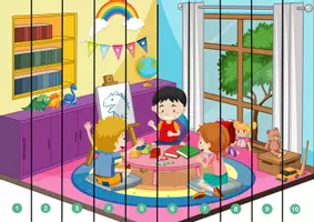 Aperçu - Apprentissages en autonomie - puzzles à bandes de 1 à 10 avec différentes représentations des nombres grande section - Page 1