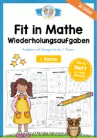 Vorschau - Arbeitsblätter - Mathe 1. Klasse - Aufgaben zur Wiederholung (30 Arbeitsblätter) - Deckblatt