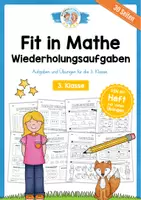 Vorschau - Arbeitsblätter - Mathe 3. Klasse - Aufgaben zur Wiederholung (30 Arbeitsblätter) - Deckblatt