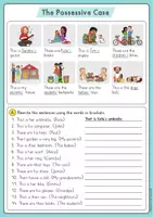 Vorschau - Arbeitsblätter - The Possessive Case – Englisch Arbeitsblätter Paket - Seite 1