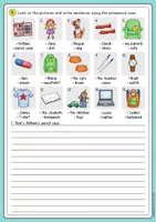 Vorschau - Arbeitsblätter - The Possessive Case – Englisch Arbeitsblätter Paket - Seite 2