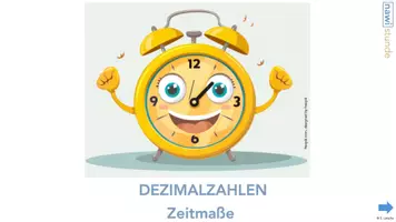 Vorschau - Präsentationen/Tafelbilder - Zeitmaße mit Dezimalzahlen 5./6.Schulstufe - Seite 2
