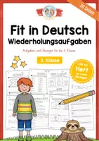 Vorschau - Arbeitsblätter - Deutsch 3. Klasse - Aufgaben zur Wiederholung (30 Arbeitsblätter) - Deckblatt