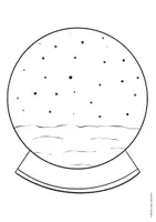 Vorschau - Mal- und Bastelvorlagen - Schneekugel basteln - Bastelvorlage - Winterbasteln für Kinder - Seite 2