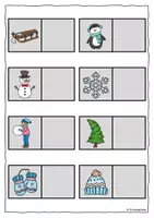 Vorschau - Arbeitsblätter - Weihnachten,Klettmappe, TEACCH, Förderschule - Seite 3