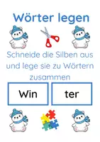 Vorschau - Arbeitsblätter - Materialpaket Winter - Seite 1