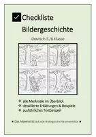 Vorschau - Arbeitsblätter - Eine Bildergeschichte schreiben - Checkliste mit Beispielen - Deckblatt