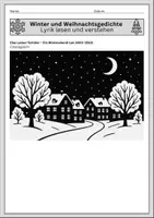 Vorschau - Arbeitsblätter - Weihnachtsgedicht | Gedichtsanalyse Klasse 9/10 - Seite 1
