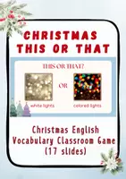 Προεπισκόπηση - Διαδραστικό υλικό - Christmas Classroom “This or That” English Vocabulary Game - Εξώφυλλο