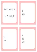 Vorschau - Aufgabenkarten - Worttreppen Buchtsaben A, L, I, M, E - Seite 1