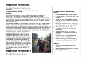 Vorschau - Stationenlernen - Migration Perspektivenübung "Krieg in Europa - Fluchtszenarien" - Seite 1