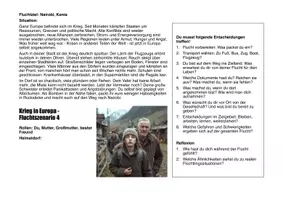 Vorschau - Stationenlernen - Migration Perspektivenübung "Krieg in Europa - Fluchtszenarien" - Seite 3