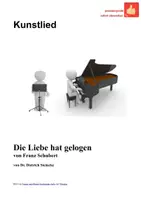 Vorschau - Arbeitsblätter - Kunstlied A - Die Liebe hat gelogen (Schubert) - Deckblatt