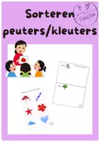 Voorbeeld - Peuters (en kleuters) - sorteren - Voorblad