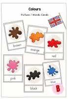 Vorschau - Poster - Colours - Picture / Word Cards (Playway 3) - Deckblatt