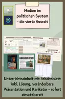 Vorschau - Stundenentwürfe - Medien im politischen System - die vierte Gewalt - Deckblatt