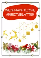Vorschau - Arbeitsblätter - Weihnachtliche Arbeitsblätter - Deckblatt