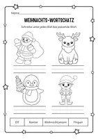 Vorschau - Arbeitsblätter - Weihnachtliche Arbeitsblätter - Seite 1