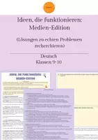 Vorschau - Arbeitsblätter - Ideen, die funktionieren: Medien-Edition (Recherche-Aufgabe) - Deckblatt